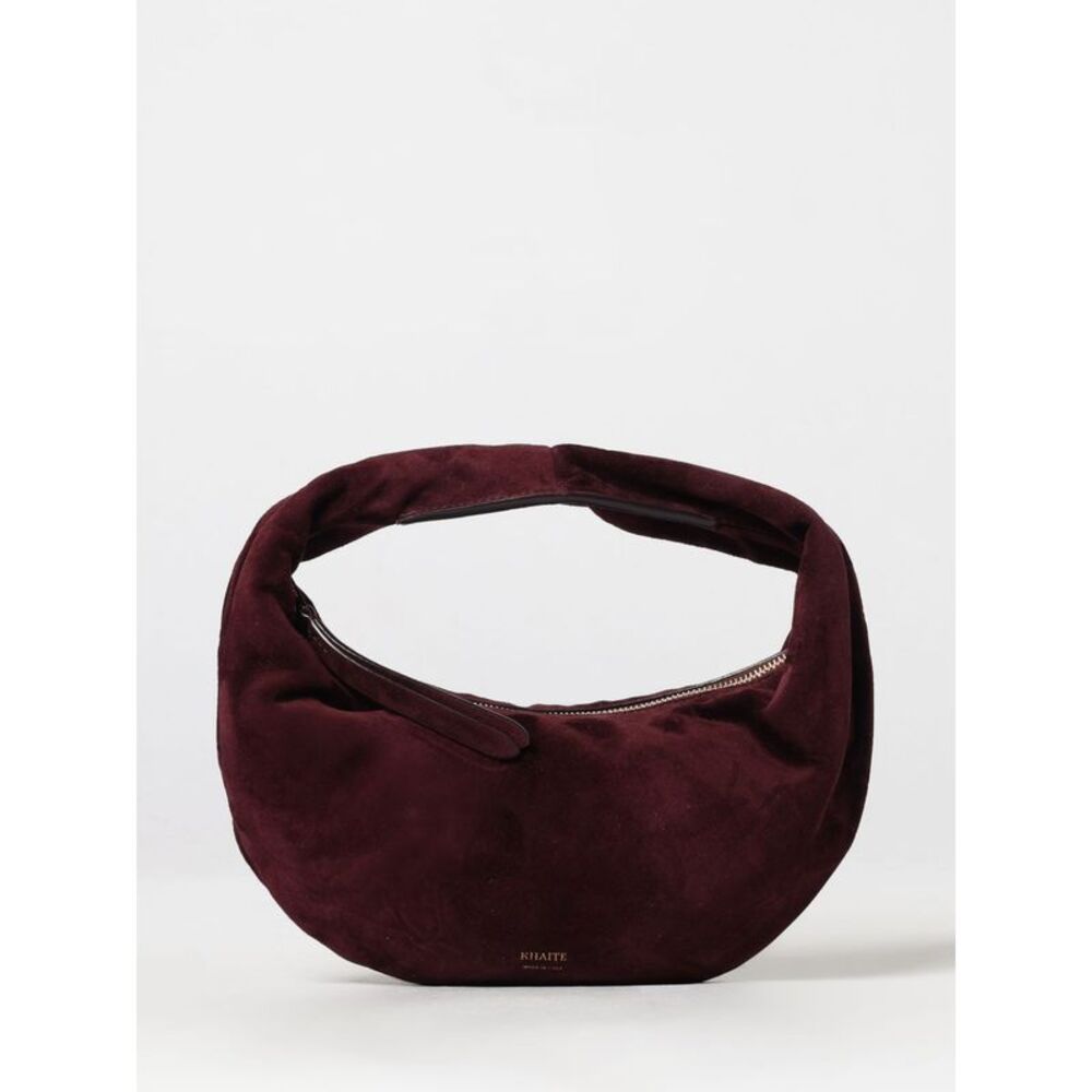Khaite Women Khaite Olivia Small Suede Calfskin Hobo Bag With Zip Closure
